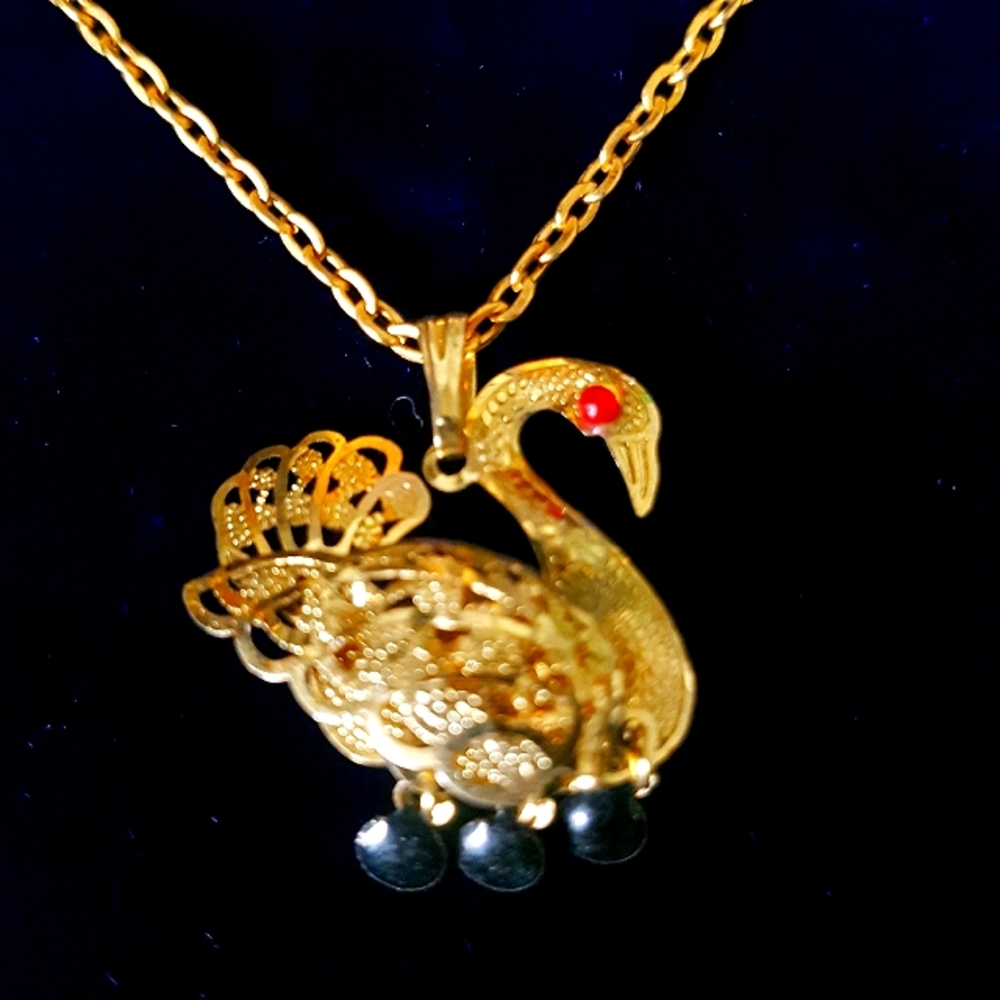 Pendant Bird Necklace / Brooch - Picture 4 of 8